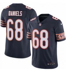 Men's Nike Chicago Bears #68 James Daniels Navy Blue Team Color Vapor Untouchable Limited Player NFL Jersey