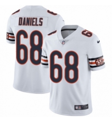 Men's Nike Chicago Bears #68 James Daniels White Vapor Untouchable Limited Player NFL Jersey