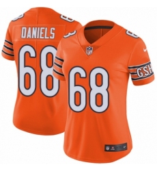 Women's Nike Chicago Bears #68 James Daniels Limited Orange Rush Vapor Untouchable NFL Jersey