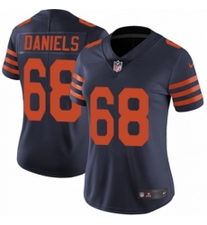 Women's Nike Chicago Bears #68 James Daniels Navy Blue Alternate Vapor Untouchable Limited Player NFL Jersey