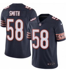 Men's Nike Chicago Bears #58 Roquan Smith Navy Blue Team Color Vapor Untouchable Limited Player NFL Jersey