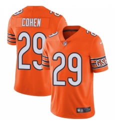 Men's Nike Chicago Bears #29 Tarik Cohen Limited Orange Rush Vapor Untouchable NFL Jersey