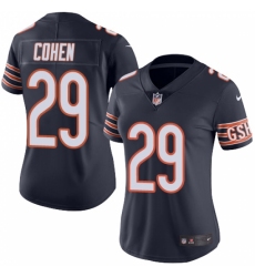 Women's Nike Chicago Bears #29 Tarik Cohen Navy Blue Team Color Vapor Untouchable Limited Player NFL Jersey