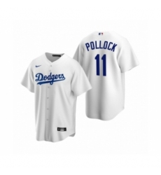Men's Mlb Los Angeles Dodgers #11 A.J. Pollock Nike White Replica Home Jersey