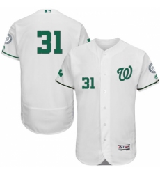 Men's Majestic Washington Nationals #31 Max Scherzer White Celtic Flexbase Authentic Collection MLB Jersey
