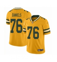 Men's Green Bay Packers #76 Mike Daniels Limited Gold Inverted Legend Football Jersey