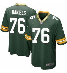 Men's Nike Green Bay Packers #76 Mike Daniels Game Green Team Color NFL Jersey