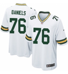 Men's Nike Green Bay Packers #76 Mike Daniels Game White NFL Jersey