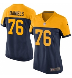 Women's Nike Green Bay Packers #76 Mike Daniels Limited Navy Blue Alternate NFL Jersey