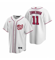 Men's Nike Washington Nationals #11 Ryan Zimmerman White Home Stitched Baseball Jersey
