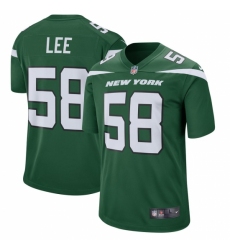 Men's New York Jets #58 Darron Lee Nike Green Player Game Jersey