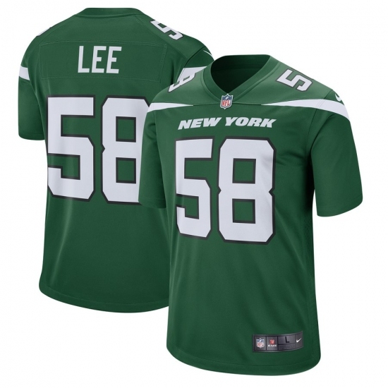 Men's New York Jets #58 Darron Lee Nike Green Player Game Jersey Men's New York Jets #58 Darron Lee Nike Green Player Game Jersey