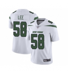 Men's New York Jets #58 Darron Lee White Vapor Untouchable Limited Player Football Jersey