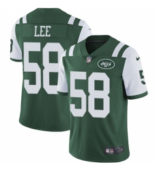 Men's Nike New York Jets #58 Darron Lee Green Team Color Vapor Untouchable Limited Player NFL Jersey