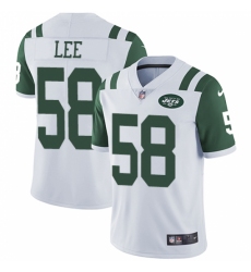 Men's Nike New York Jets #58 Darron Lee White Vapor Untouchable Limited Player NFL Jersey