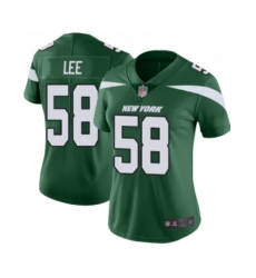 Women's New York Jets #58 Darron Lee Green Team Color Vapor Untouchable Limited Player Football Jersey
