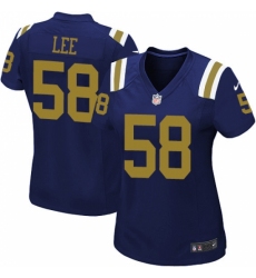 Women's Nike New York Jets #58 Darron Lee Limited Navy Blue Alternate NFL Jersey