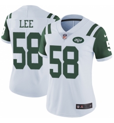 Women's Nike New York Jets #58 Darron Lee White Vapor Untouchable Limited Player NFL Jersey