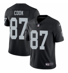 Men's Nike Oakland Raiders #87 Jared Cook Black Team Color Vapor Untouchable Limited Player NFL Jersey