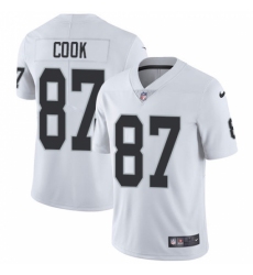 Men's Nike Oakland Raiders #87 Jared Cook White Vapor Untouchable Limited Player NFL Jersey