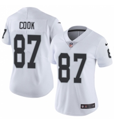 Women's Nike Oakland Raiders #87 Jared Cook White Vapor Untouchable Limited Player NFL Jersey