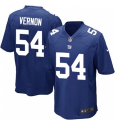 Men's Nike New York Giants #54 Olivier Vernon Game Royal Blue Team Color NFL Jersey