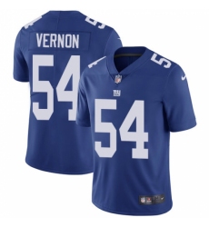 Youth Nike New York Giants #54 Olivier Vernon Royal Blue Team Color Vapor Untouchable Limited Player NFL Jersey