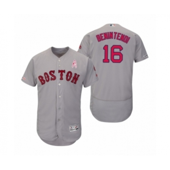 Men's 2019 Mothers Day Andrew Benintendi Boston Red Sox #16 Gray Flex Base Road Jersey Men's 2019 Mothers Day Andrew Benintendi Boston Red Sox #16 Gray Flex Base Road Jersey