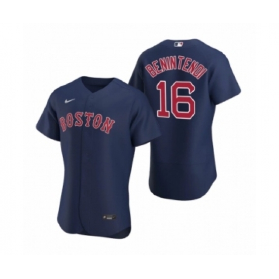 Men's Boston Red Sox #16 Andrew Benintendi Nike Navy Authentic 2020 Alternate Jersey Men's Boston Red Sox #16 Andrew Benintendi Nike Navy Authentic 2020 Alternate Jersey