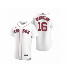 Men's Boston Red Sox #16 Andrew Benintendi Nike White Authentic 2020 Home Jersey