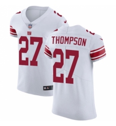Men's Nike New York Giants #27 Darian Thompson White Vapor Untouchable Elite Player NFL Jersey