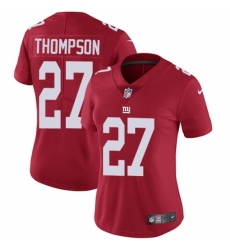 Women's Nike New York Giants #27 Darian Thompson Red Alternate Vapor Untouchable Limited Player NFL Jersey