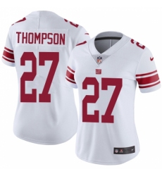 Women's Nike New York Giants #27 Darian Thompson White Vapor Untouchable Limited Player NFL Jersey