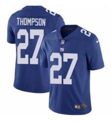 Youth Nike New York Giants #27 Darian Thompson Elite Royal Blue Team Color NFL Jersey
