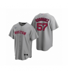 Men's Boston Red Sox #57 Eduardo Rodriguez Nike Gray Replica Road Jersey
