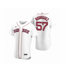 Men's Boston Red Sox #57 Eduardo Rodriguez Nike White Authentic 2020 Home Jersey