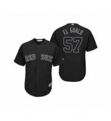 Youth Boston Red Sox #57 Eduardo Rodriguez El Gualo Black 2019 Players Weekend Replica Jersey