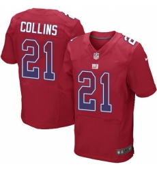Men's Nike New York Giants #21 Landon Collins Elite Red Alternate Drift Fashion NFL Jersey