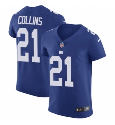 Men's Nike New York Giants #21 Landon Collins Elite Royal Blue Team Color NFL Jersey