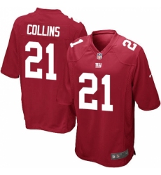 Men's Nike New York Giants #21 Landon Collins Game Red Alternate NFL Jersey