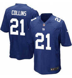 Men's Nike New York Giants #21 Landon Collins Game Royal Blue Team Color NFL Jersey