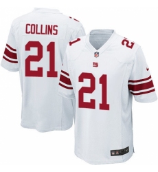 Men's Nike New York Giants #21 Landon Collins Game White NFL Jersey