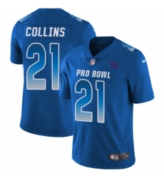 Men's Nike New York Giants #21 Landon Collins Limited Royal Blue 2018 Pro Bowl NFL Jersey