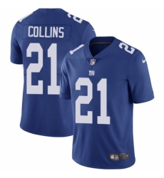 Men's Nike New York Giants #21 Landon Collins Royal Blue Team Color Vapor Untouchable Limited Player NFL Jersey