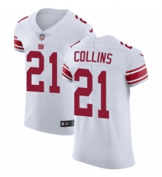 Men's Nike New York Giants #21 Landon Collins White Vapor Untouchable Elite Player NFL Jersey