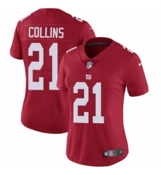 Women's Nike New York Giants #21 Landon Collins Elite Red Alternate NFL Jersey