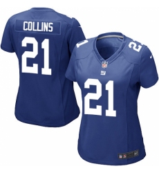 Women's Nike New York Giants #21 Landon Collins Game Royal Blue Team Color NFL Jersey