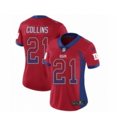 Women's Nike New York Giants #21 Landon Collins Limited Red Rush Drift Fashion NFL Jersey