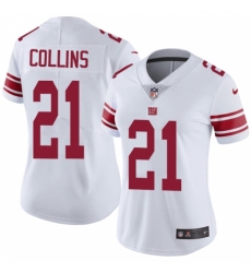 Women's Nike New York Giants #21 Landon Collins White Vapor Untouchable Limited Player NFL Jersey