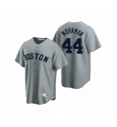 Women's Boston Red Sox #44 Brandon Workman Nike Gray Cooperstown Collection Road Jersey